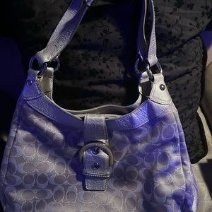Coach Silver Shoulder Bag